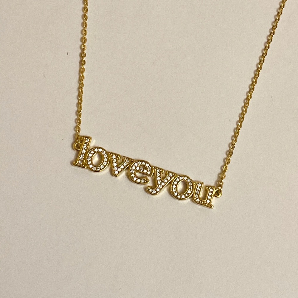 ⭐️CZ LOVE YOU necklace - Picture 4 of 6